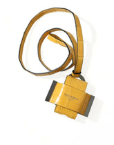 Dolce & Gabbana Yellow Crocodile Leather Logo Print Lanyard Keychain -   -  Dolce & Gabbana.